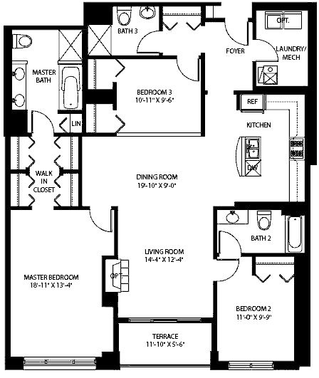 3140 N Sheffield Floorplan - 07 Tier*